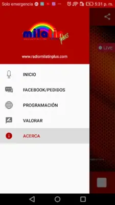 RADIO MILATIN PLUS android App screenshot 0