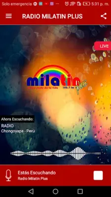 RADIO MILATIN PLUS android App screenshot 1